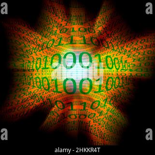 Intelligence explosion, conceptual composite image Stock Photo