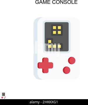 Game console Simple vector icon. Illustration symbol design template for web mobile UI element. Stock Vector