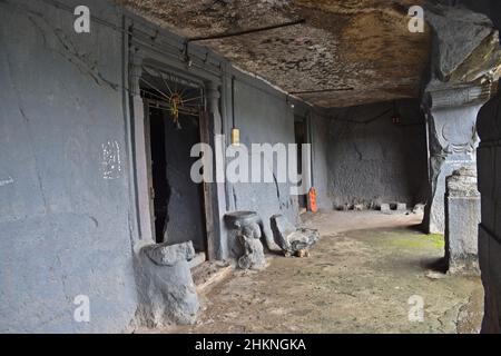 lonad caves - bhiwandi caves maharashtra Stock Photo