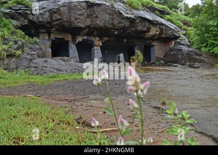 lonad caves - bhiwandi caves maharashtra Stock Photo