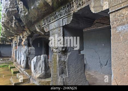 lonad caves - bhiwandi caves maharashtra Stock Photo