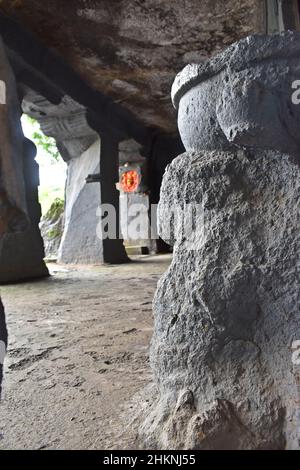 lonad caves - bhiwandi caves maharashtra Stock Photo