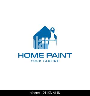 Simple logo design Creative home cut concept, symbol, logo design template design Stock Vector