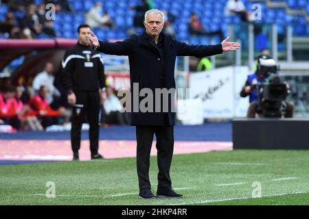 SERIE a FOOTBALL MATCH AS ROMA VS GENOA FC at OLYMPIC STADIUM in ROME on  FEBRUARY, 5TH 2022 Editorial Stock Photo - Image of score, february:  240717663