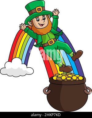 St. Patricks Day Leprechaun Cartoon Clipart Vector Stock Vector