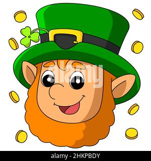 St. Patricks Day Leprechaun Cartoon Vector  Stock Vector