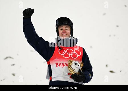 Walter Wallberg (SWE) Gold Medal during the Olympic Winter Games Beijing 2022, Freestyle Skiing, Men's Moguls on February 5, 2022 at Genting Snow Park in Zhangjiakou, Hebei Province of China - Photo: Osports/DPPI/LiveMedia Stock Photo
