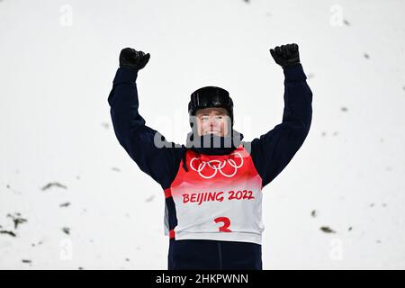 Walter Wallberg (SWE) Gold Medal during the Olympic Winter Games Beijing 2022, Freestyle Skiing, Men's Moguls on February 5, 2022 at Genting Snow Park in Zhangjiakou, Hebei Province of China - Photo: Osports/DPPI/LiveMedia Stock Photo
