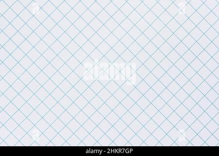 white paper page in cage notebook, background, texture Stock Photo