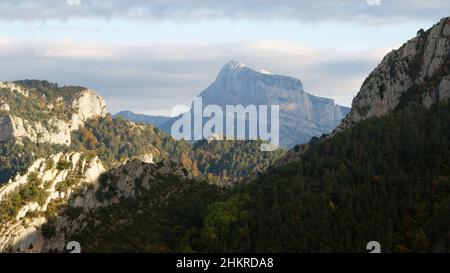 The view from the Anisclo Canyon Viewpoint Stock Photo