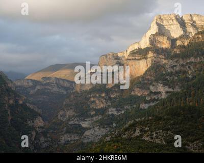 The view from the Anisclo Canyon Viewpoint Stock Photo