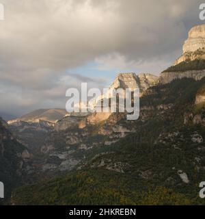 The view from the Anisclo Canyon Viewpoint Stock Photo