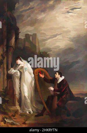 Art inspired by Genevieve. (from a poem by S.T. Coleridge entitled 'Love'), George Dawe, 1812, George Dawe's painting Genevieve is a large-scale masterpiece of what art historians have termed 'Romantic classicism', highly fashionable in the early 19th century. It pulls out all the stops, Classic works modernized by Artotop with a splash of modernity. Shapes, color and value, eye-catching visual impact on art. Emotions through freedom of artworks in a contemporary way. A timeless message pursuing a wildly creative new direction. Artists turning to the digital medium and creating the Artotop NFT Stock Photo