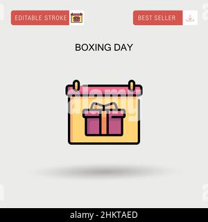 Boxing day Simple vector icon. Stock Vector
