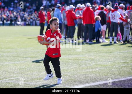 Las Vegas, Nevada, USA. 4th Feb, 2022. Kansas City Chiefs quarterback Patrick  Mahomes (15) during the AFC Pro Bowl Practice at Las Vegas Ballpark in Las  Vegas, Nevada. Darren Lee/CSM/Alamy Live News