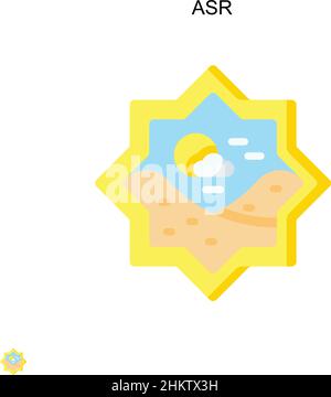 Asr Simple vector icon. Illustration symbol design template for web mobile UI element. Stock Vector