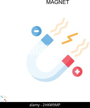 Magnet Simple vector icon. Illustration symbol design template for web mobile UI element. Stock Vector