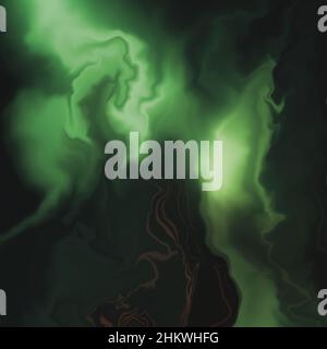 Green marble-like background with beautiful patterns Stock Photo
