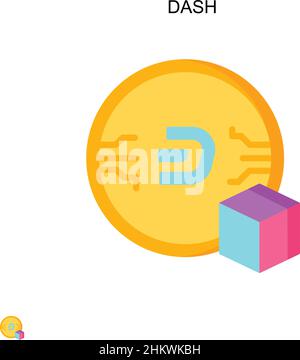 Circle shape dashed icon vector geometry symbol for creative graphic ...