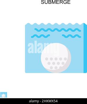 Submerge Simple vector icon Stock Vector Image & Art - Alamy