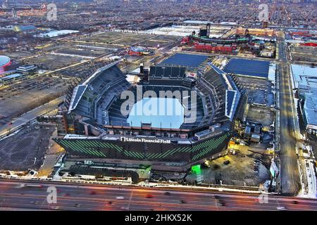 Aerial view of the Pro Football Hall of Fame in Canton, Ohio Stock Photo -  Alamy