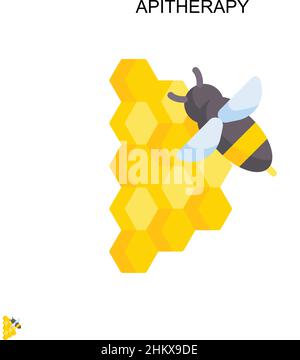 Apitherapy Simple vector icon. Illustration symbol design template for web mobile UI element. Stock Vector