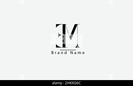EM ME E M abstract vector logo monogram template Stock Vector