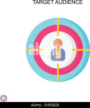 Target audience Simple vector icon Stock Vector Image & Art - Alamy