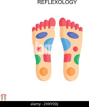 Reflexology Simple vector icon. Illustration symbol design template for web mobile UI element. Stock Vector