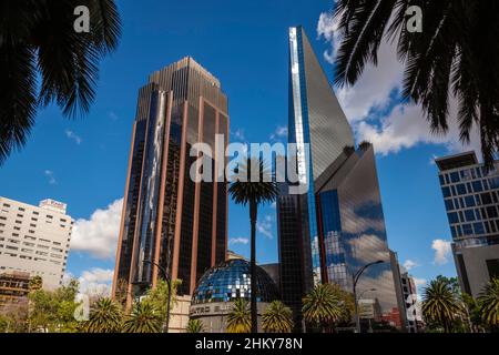 Mexican Stock Exchange Paseo de la Reforma, Mexico City. North America Stock Photo