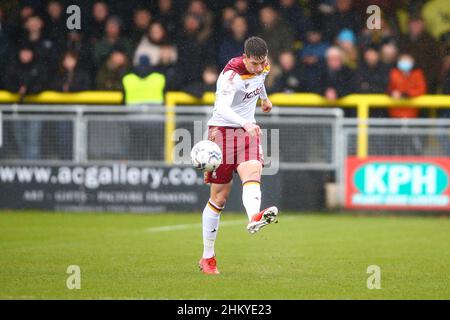 EnviroVent Stadium, Harrogate, England - 5th February 2022 Matty Foulds (14) of Bradford - during the game Harrogate v Bradford City, EFL League 2, 2021/22, at The EnviroVent Stadium, Harrogate, England - 5th February 2022 Credit: Arthur Haigh/WhiteRosePhotos/Alamy Live News Stock Photo