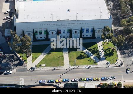 Los Angeles, Ca. 5th Feb, 2022. Aerial View of Los Angeles Memorial Coliseum a day prior to the start of NASCAR pre-season's Clash At Daytona RC exhibition event on February 5, 2022 in Los Angeles, California. Credit: Mpi34/Media Punch/Alamy Live News Stock Photo