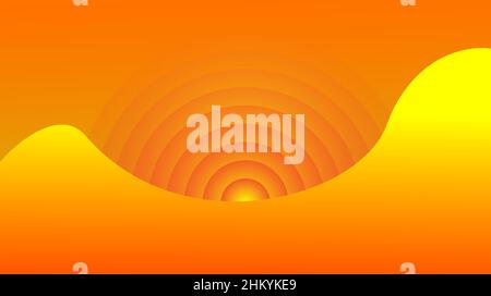 Flat style desert design abstract background Stock Vector