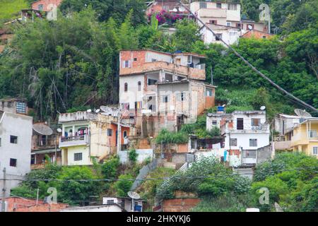 view of houses in the city of aparecida do norte in sao paulo. Stock Photo