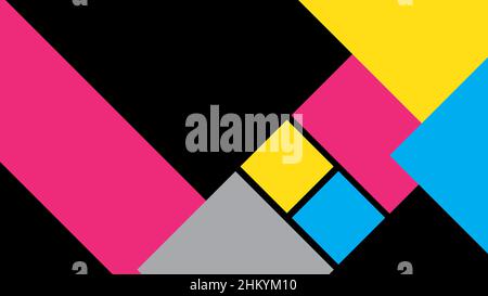 Colorful abstract background with flat style design Stock Vector