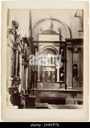 Art inspired by Tomb monument for Pietro Mocenigo in the Santi Giovanni e Paolo Venice, Italy, Monumento del Doge Mocenigo in Ss. Gio. e Paolo, Venezia, Carlo Naya, Tullio I Lombardo, Venice, 1870 - 1880, cardboard, paper, albumen print, height 353 mm × width 270 mmheight 422 mm × width, Classic works modernized by Artotop with a splash of modernity. Shapes, color and value, eye-catching visual impact on art. Emotions through freedom of artworks in a contemporary way. A timeless message pursuing a wildly creative new direction. Artists turning to the digital medium and creating the Artotop NFT Stock Photo