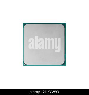 processor for a computer, a spare part for a computer, on a white background, in isolation Stock Photo
