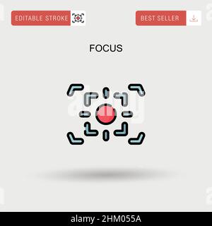 Focus, goal, objective icon. Beautiful design and fully editable vector ...