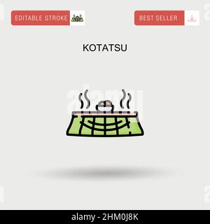 Kotatsu Simple vector icon. Stock Vector