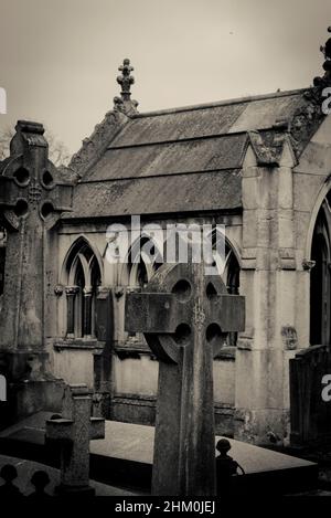 Chapel, Brompton Cemetery, London, England, UK Stock Photo