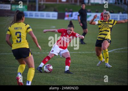 Croydon Lois Roche ( 18 Charlton Athletic) celebrates her goal with ...