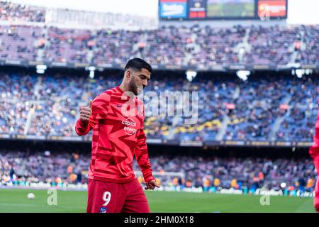 Barcelona, Spain. 6th Feb, 2022. Spanish La Liga: FC Barcelona v Atlético de Madrid. Credit: Joan Gosa/Alamy Live News Stock Photo