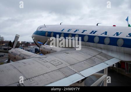 Aircraft display at Technik Museum of Speyer, Germany Stock Photo