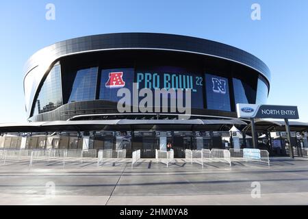 February 6, 2022: Allegiant Stadium during the NFL Pro Bowl game at  Allegiant Stadium in Las Vegas, Nevada. Darren Lee/CSM Stock Photo - Alamy