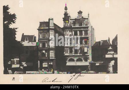Art inspired by Rembrandtplein, Amsterdam, maker:, Amsterdam, 1-Oct-1902, cardboard, writing (processes), height 89 mm × width 140 mm, Classic works modernized by Artotop with a splash of modernity. Shapes, color and value, eye-catching visual impact on art. Emotions through freedom of artworks in a contemporary way. A timeless message pursuing a wildly creative new direction. Artists turning to the digital medium and creating the Artotop NFT Stock Photo