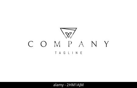 Vector logo on which an abstract image of a tooth with the letter V inside. Stock Vector