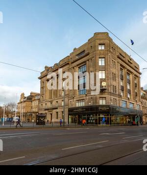 Johnnie Walker Whisky experience on Princes Street Edinburgh, Scotland, UK Stock Photo