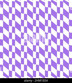 Distorted checkered pattern. Modern distortion rhombus background. Vector illustration. Stock Vector