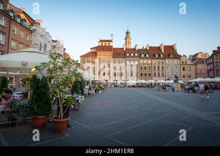Old Town Market Place - Warsaw, Poland Stock Photo