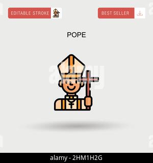 Clergyman Simple vector icon Stock Vector Image & Art - Alamy